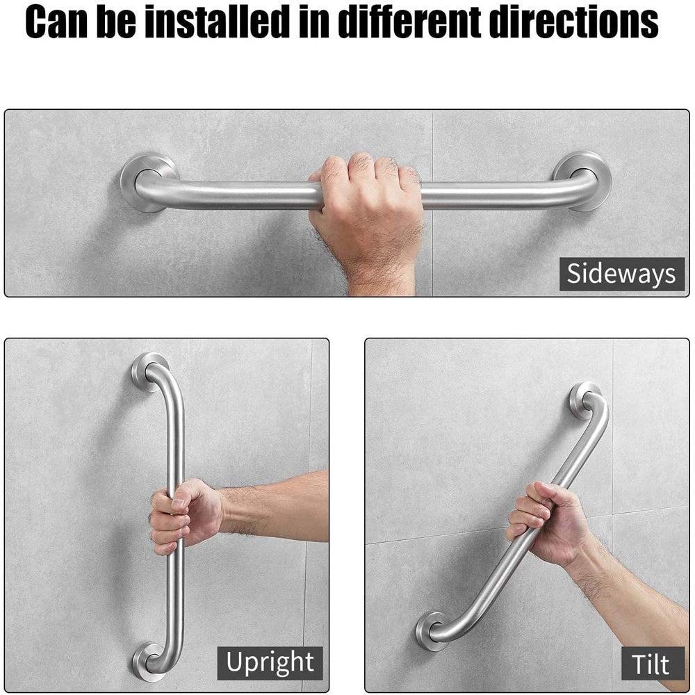 80cm Stainless Steel Handle for Shower Toilet Grab Bar Handle Bathroom Stairway Handrail Elderly Senior Assist Deals499