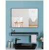 40x50cm Black Rectangle Wall Bathroom Mirror Bathroom Holder Vanity Mirror Corner Decorative Mirrors Deals499