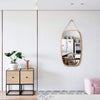Full Length Bathroom Wall Mount Hanging Bamboo Frame Mirror Adjustable Strap Wall Mirror Home Decor Deals499