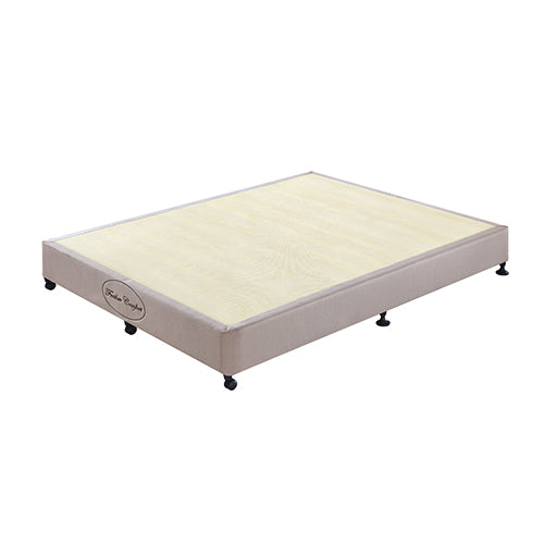 Mattress Base Ensemble King Size Solid Wooden Slat in Beige with Removable Cover Deals499