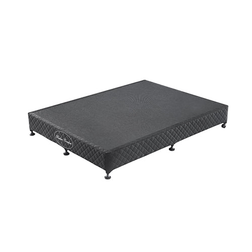 Mattress Base Ensemble King Size Solid Wooden Slat in Black with Removable Cover Deals499