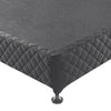 Mattress Base Ensemble King Size Solid Wooden Slat in Charcoal with Removable Cover Deals499