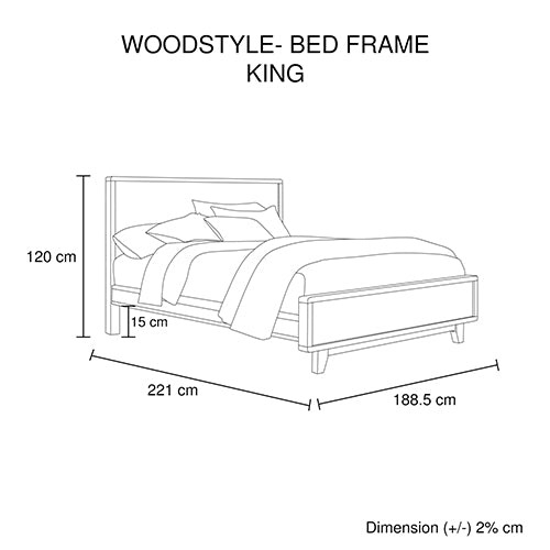 4 Pieces Bedroom Suite King Size in Solid Wood Antique Design Light Brown Bed, Bedside Table & Dresser Deals499