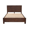 Bed Frame King Size in Solid Wood Veneered Acacia Bedroom Timber Slat in Chocolate Deals499