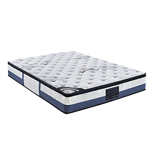 Single Mattress Latex Pillow Top Pocket Spring Foam Medium Firm Bed Deals499