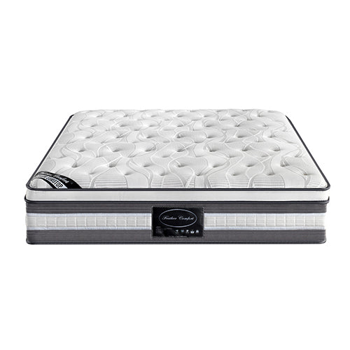 Mattress Euro Top King Size Pocket Spring Coil with Knitted Fabric Medium Firm 34cm Thick Deals499