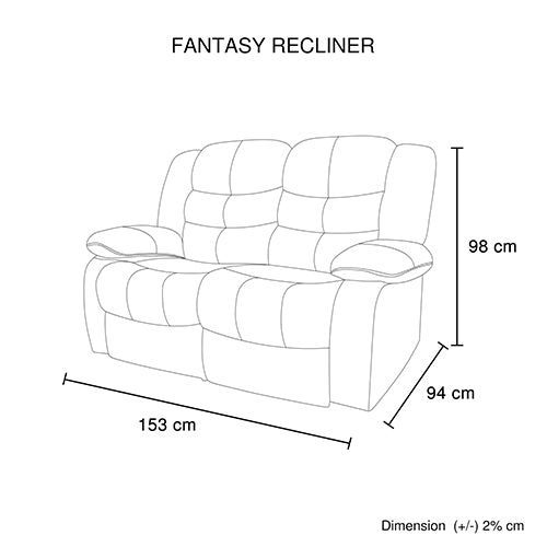 3+2+1 Seater Recliner Sofa In Faux Leather Lounge Couch in Brown Deals499