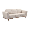 3+2 Seater Sofa Beige Fabric Lounge Set for Living Room Couch with Wooden Frame Deals499