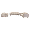 3+2+1 Seater Sofa Beige Fabric Lounge Set for Living Room Couch with Wooden Frame Deals499