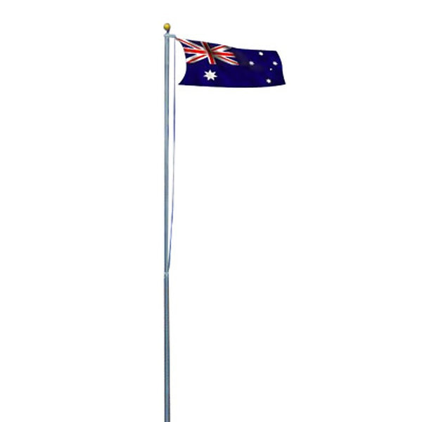 6.0m Flag Pole Full Set / Kit w Australian Flag Deals499