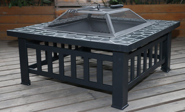 18" Square Metal Fire Pit Outdoor Heater Deals499