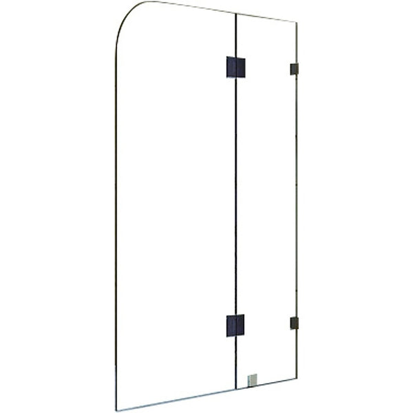1200 x 1450mm Frameless Bath Panel 10mm Glass Shower Screen By Della Francesca Deals499