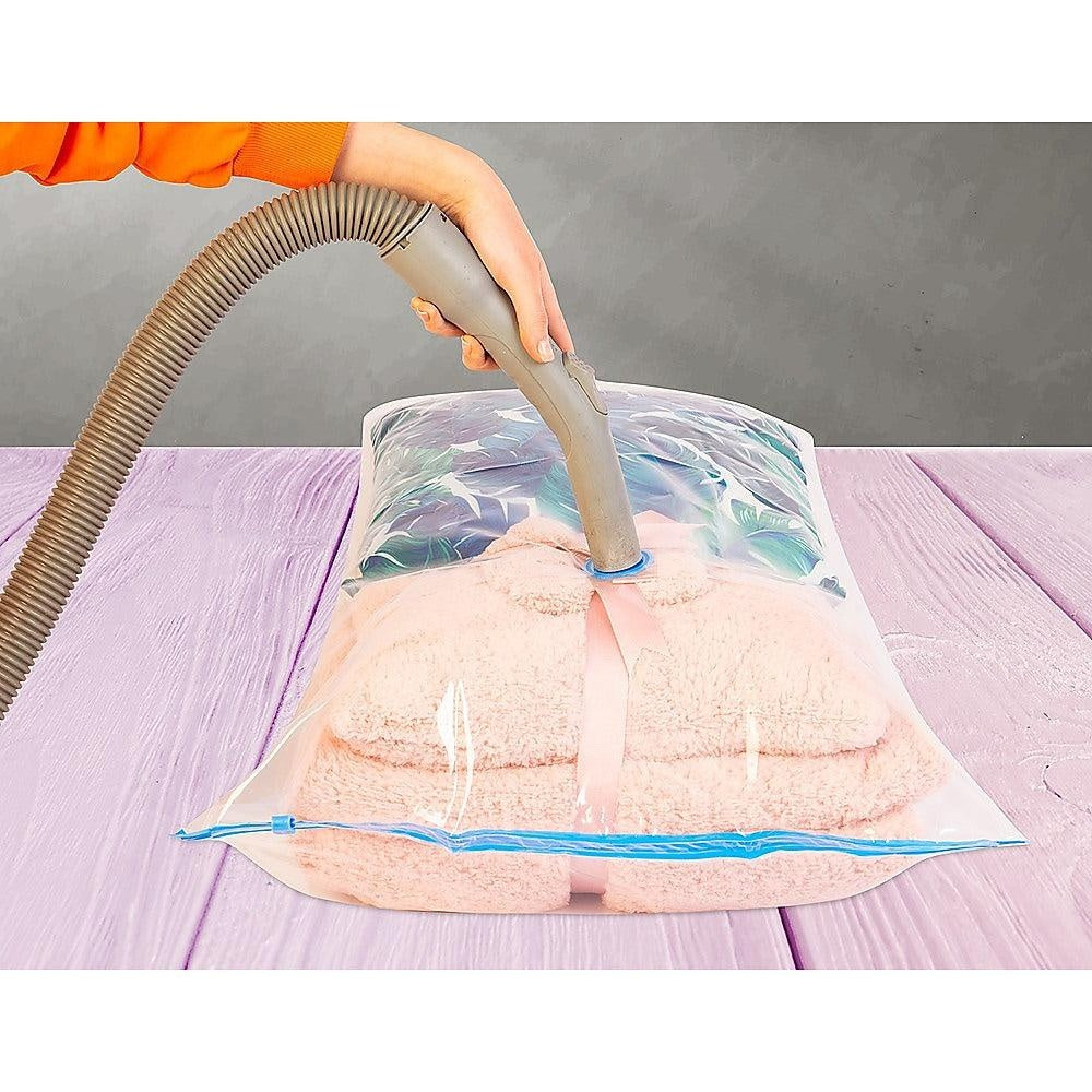Vacuum Bags Clothes Sealed Clothing Bag Travel Compact Storage Space Saver x 12 Deals499