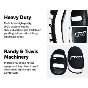 MMA Kick Boxing Pads Curved Strike Shield Punching Bag Focus Arm Muay Thai Deals499
