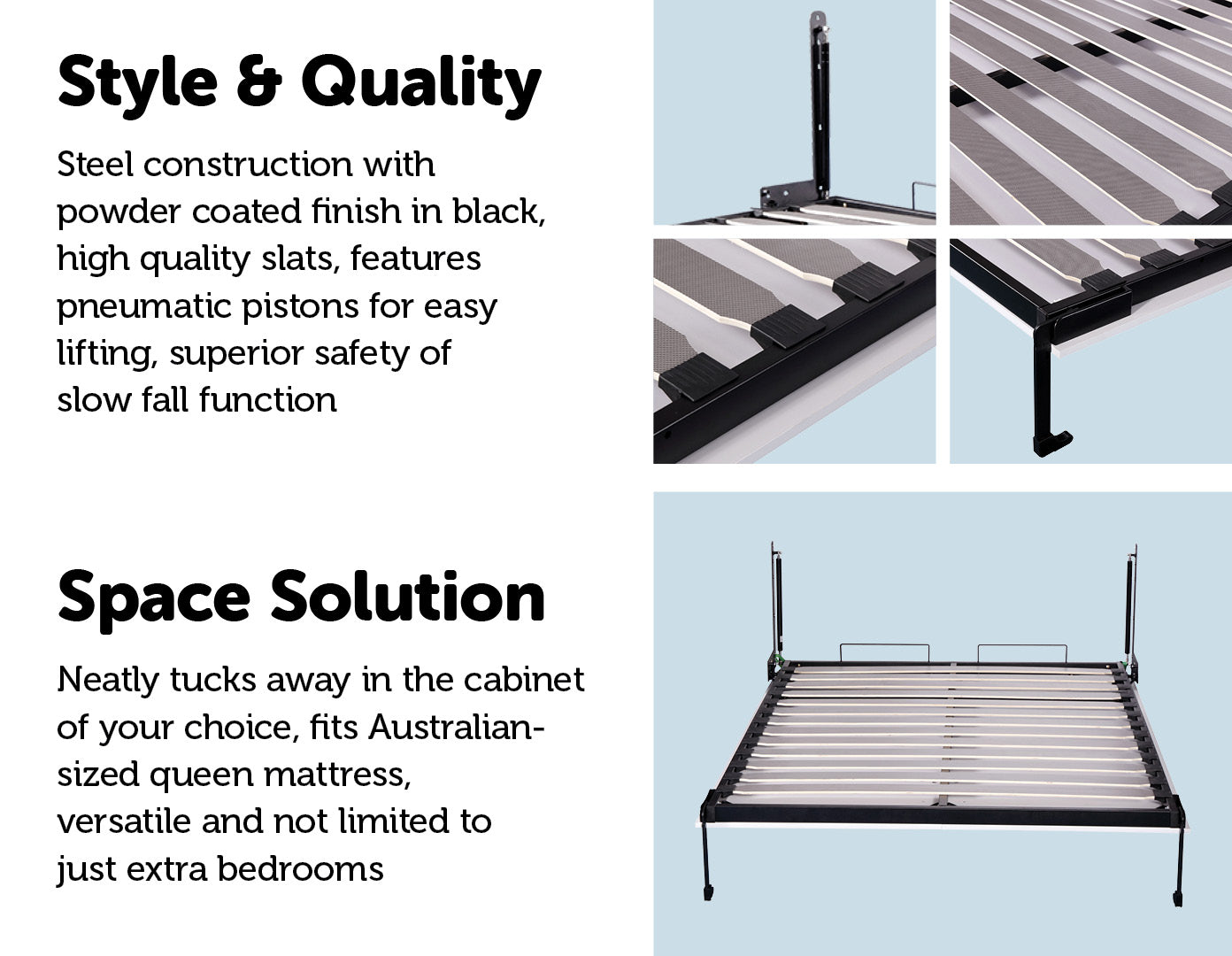Queen Size Wall Bed Mechanism Hardware Kit Diamond Edition Deals499