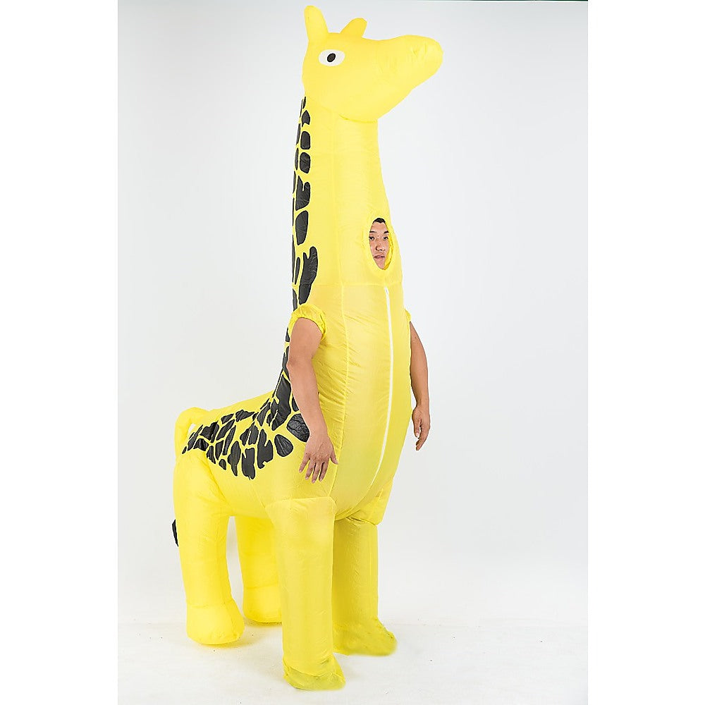 Giraffe Fancy Dress Fan Inflatable Costume Suit Deals499
