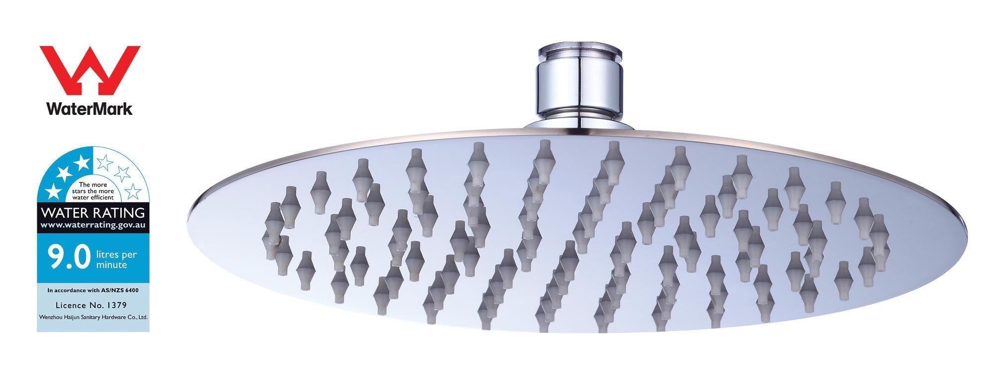 200mm Shower Head Round 304SS Polished Chrome Finish Deals499