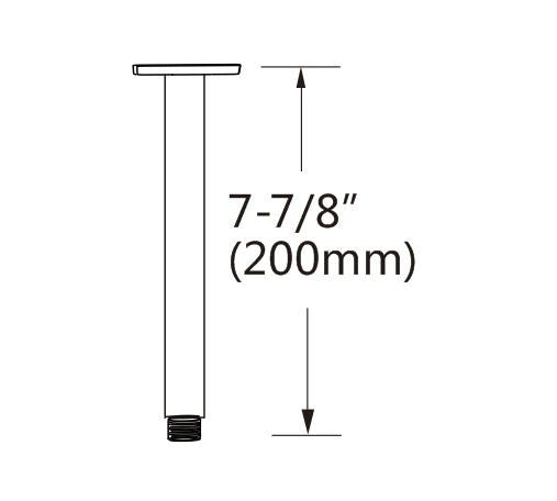 Shower Head Arm Wall Connector Square Bathroom Rainforest ShowerHead Deals499