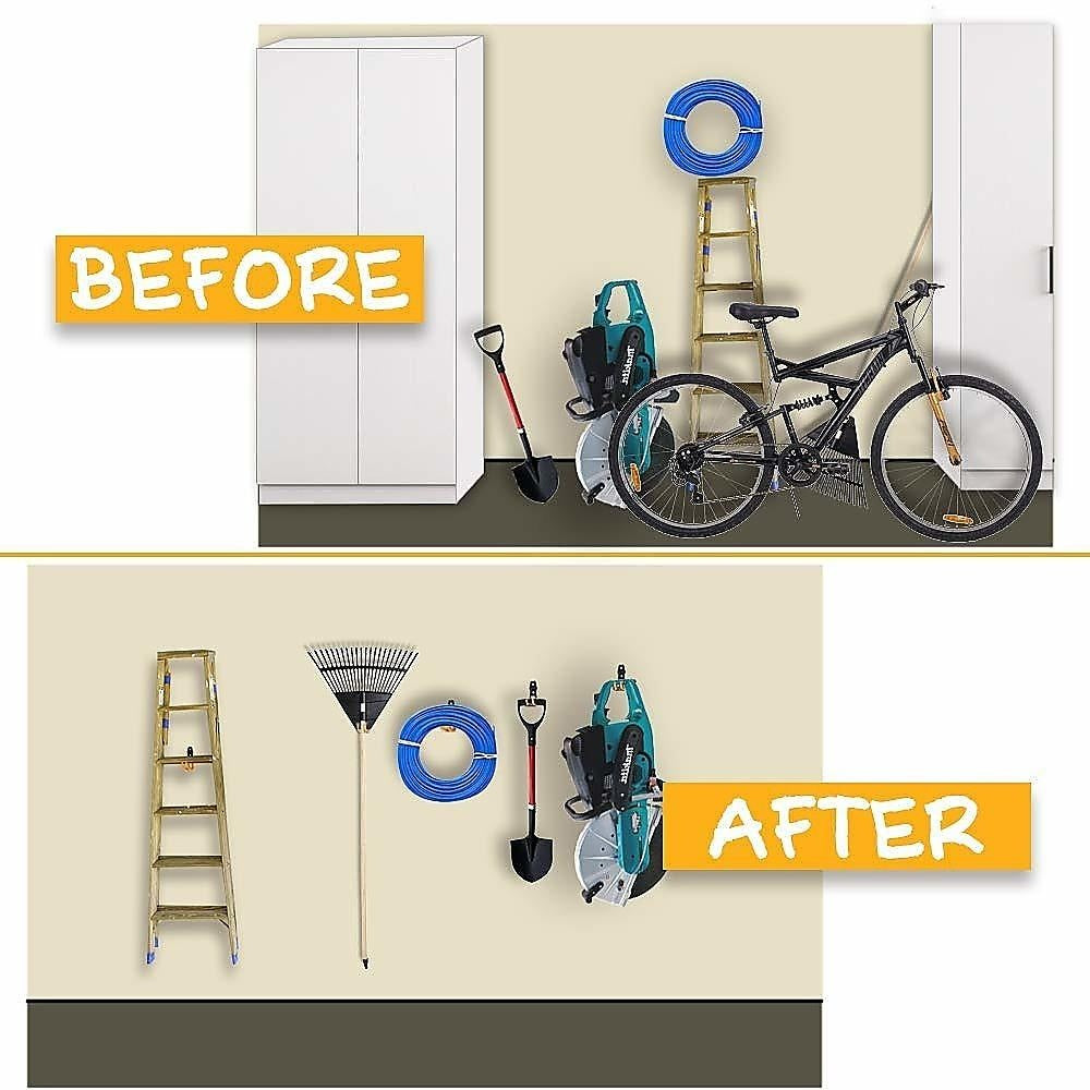 12-Pack Wall Mount Garage Hooks Tool Storage Workshop Organiser Heavy Duty Steel Deals499