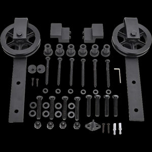 2M Big Spoke Wheel Sliding Barn Door Hardware Deals499