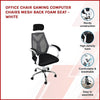 Office Chair Gaming Computer Chairs Mesh Back Foam Seat - White Deals499