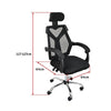 Office Chair Gaming Computer Chairs Mesh Back Foam Seat - Black Deals499