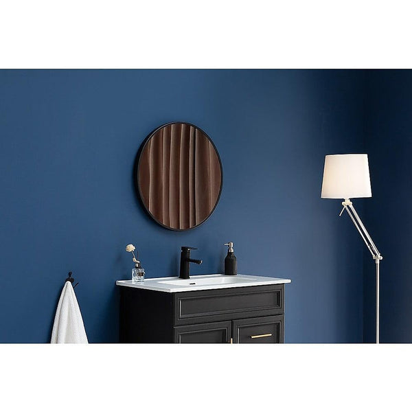 80cm Round Wall Mirror Bathroom Makeup Mirror by Della Francesca Deals499