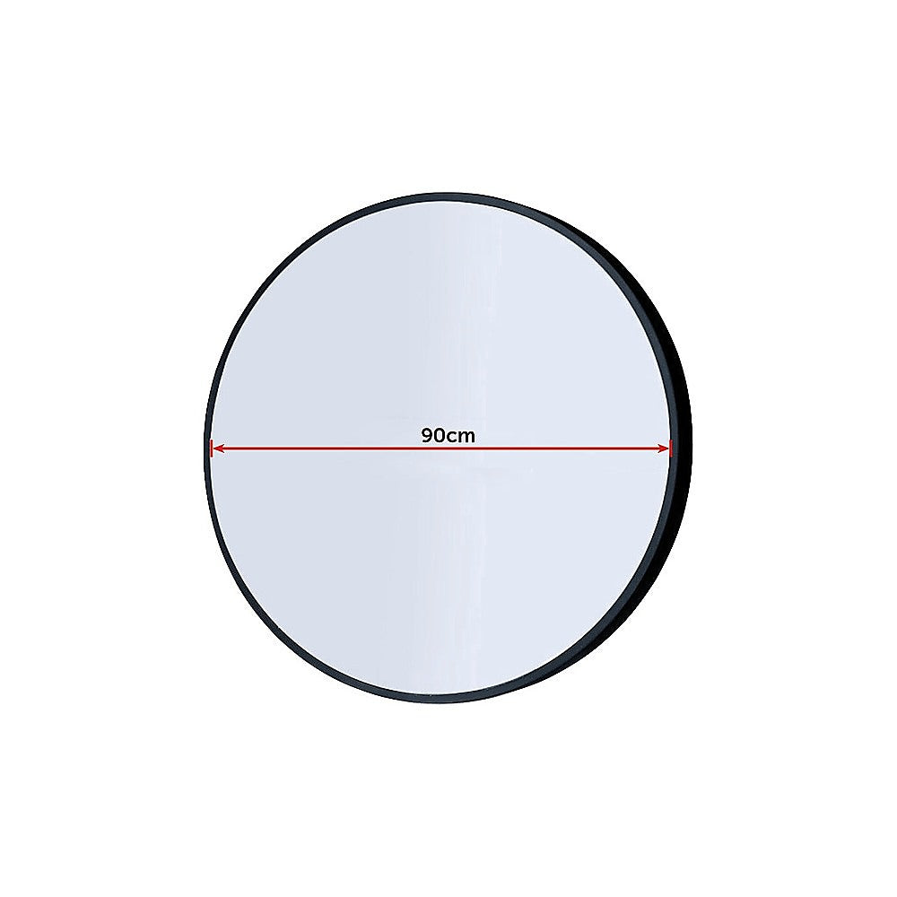 90cm Round Wall Mirror Bathroom Makeup Mirror by Della Francesca Deals499