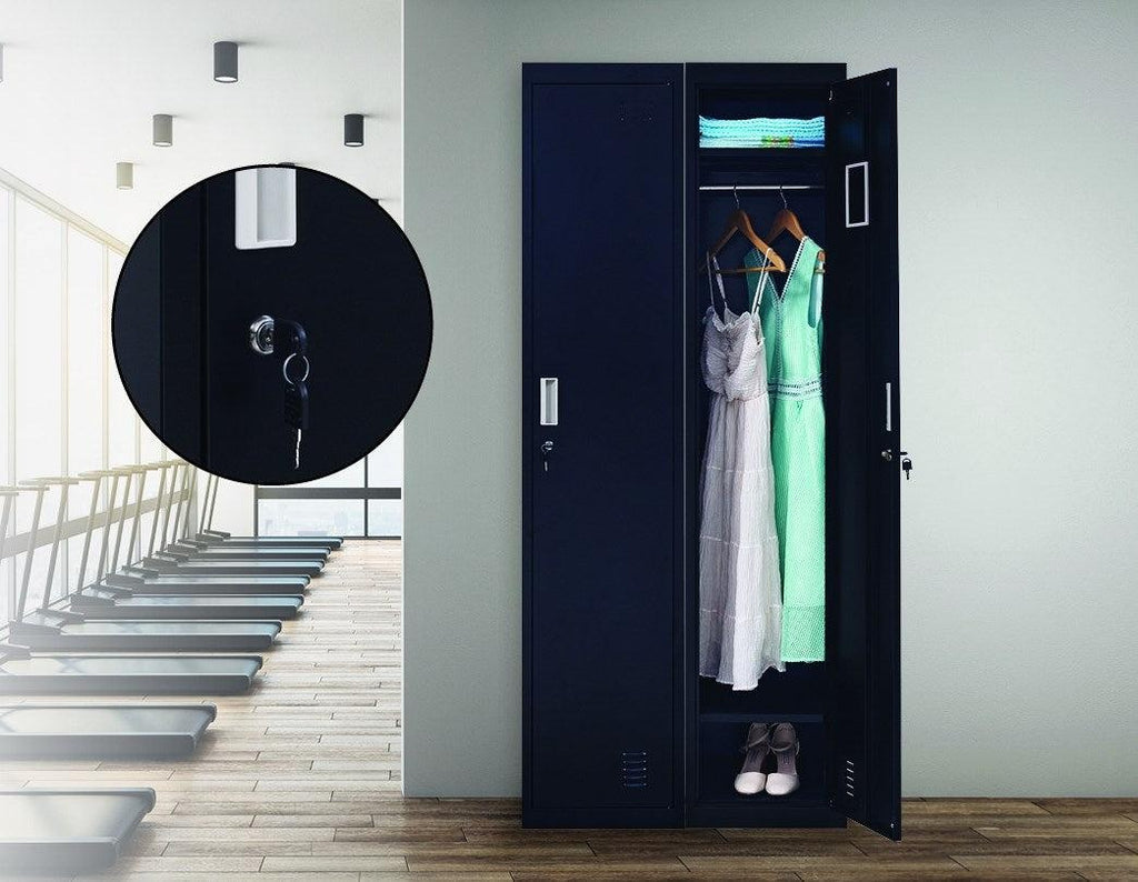 Standard Lock  One-Door Office Gym Shed Clothing Locker Cabinet Black Deals499