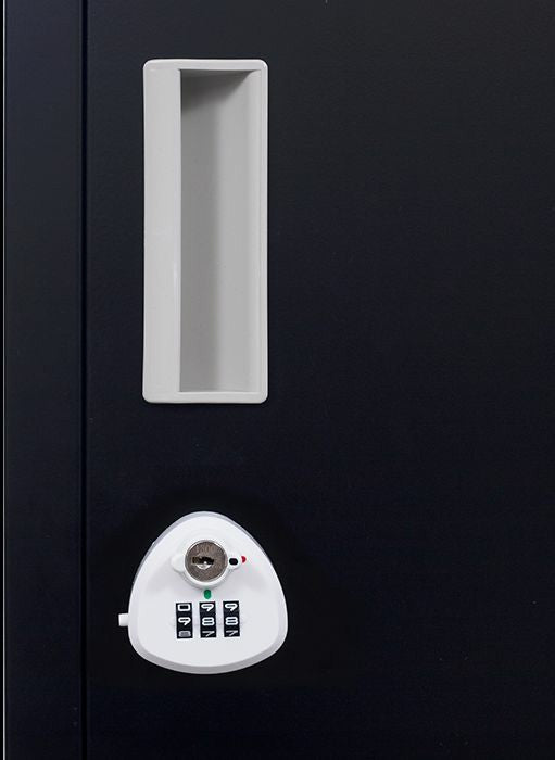 3-digit Combination Lock 4 Door Locker for Office Gym Black Deals499