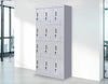 Standard locks 12 Door Locker for Office Gym - Light Grey Deals499