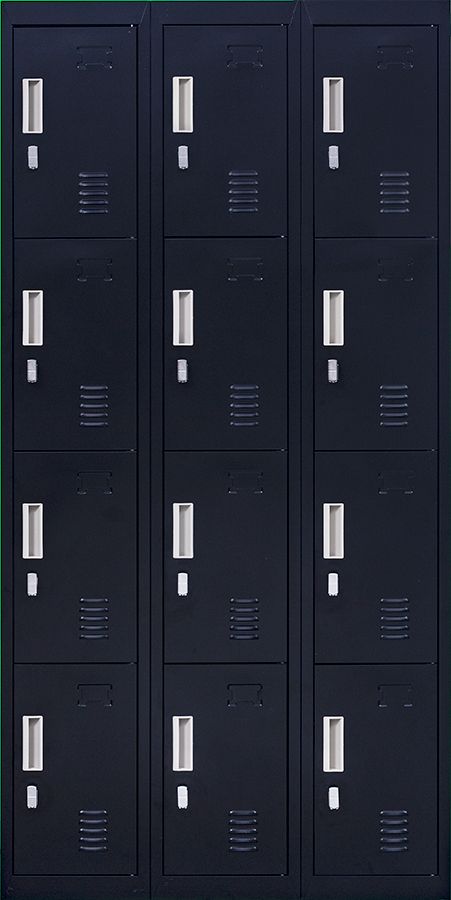 3-Digit Combination Lock 12 Door Locker for Office Gym - Black Deals499