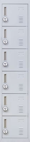 4-Digit Combination Lock 6-Door Locker for Office Gym Shed School Home Storage Grey Deals499