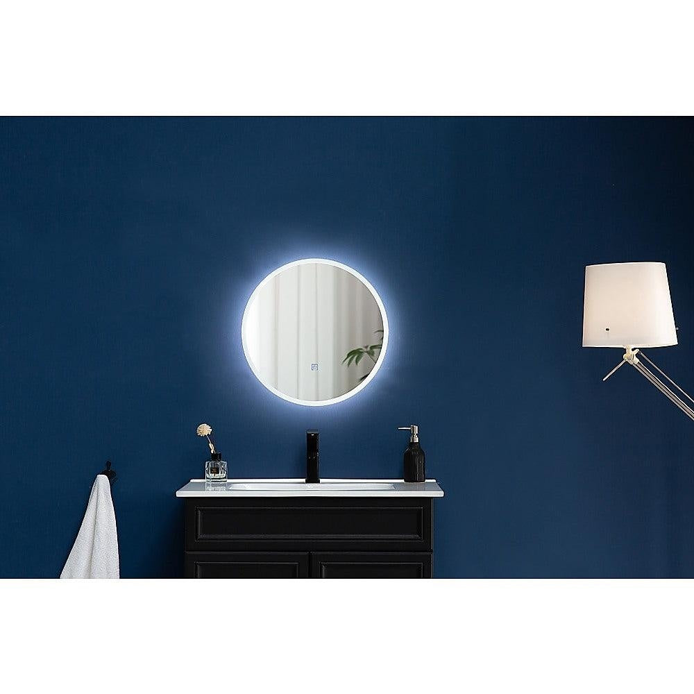 80cm LED Wall Mirror Bathroom Mirrors Light Decor Round Deals499
