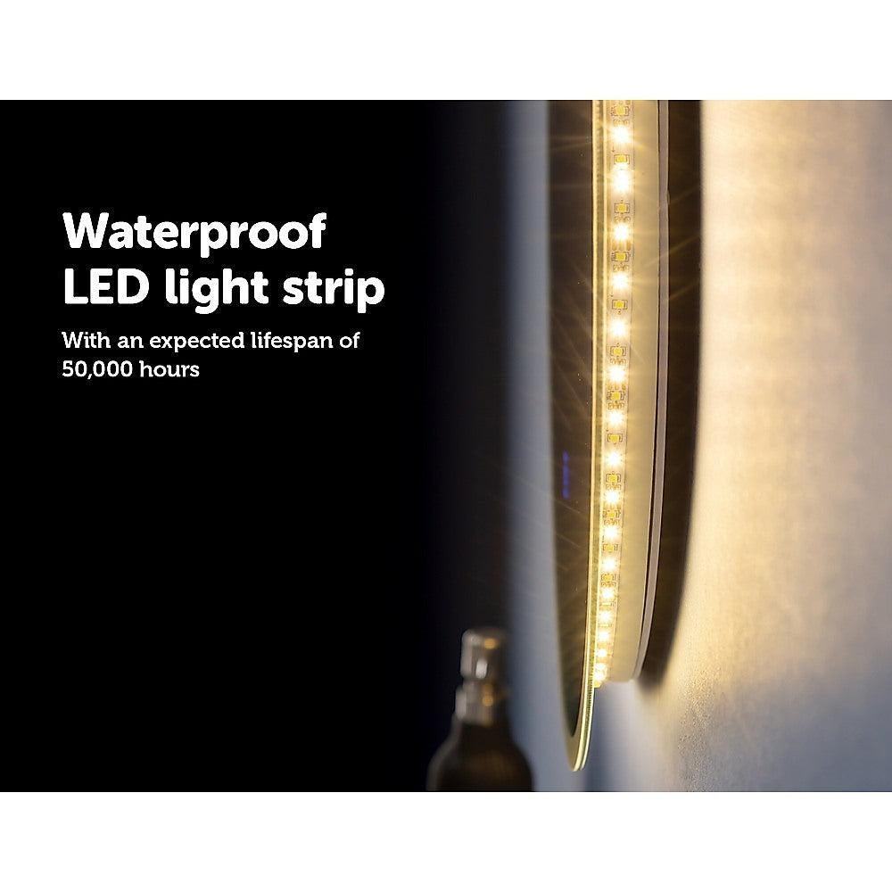 80cm LED Wall Mirror Bathroom Mirrors Light Decor Round Deals499