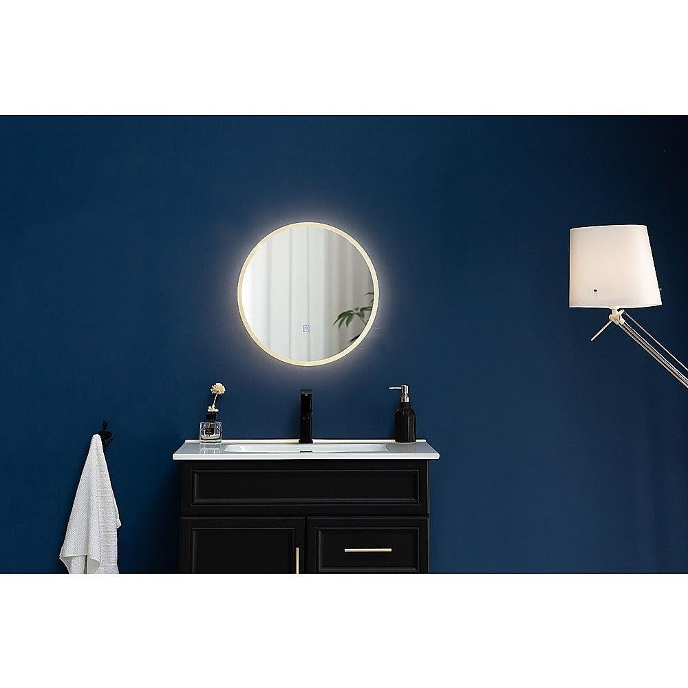 80cm LED Wall Mirror Bathroom Mirrors Light Decor Round Deals499