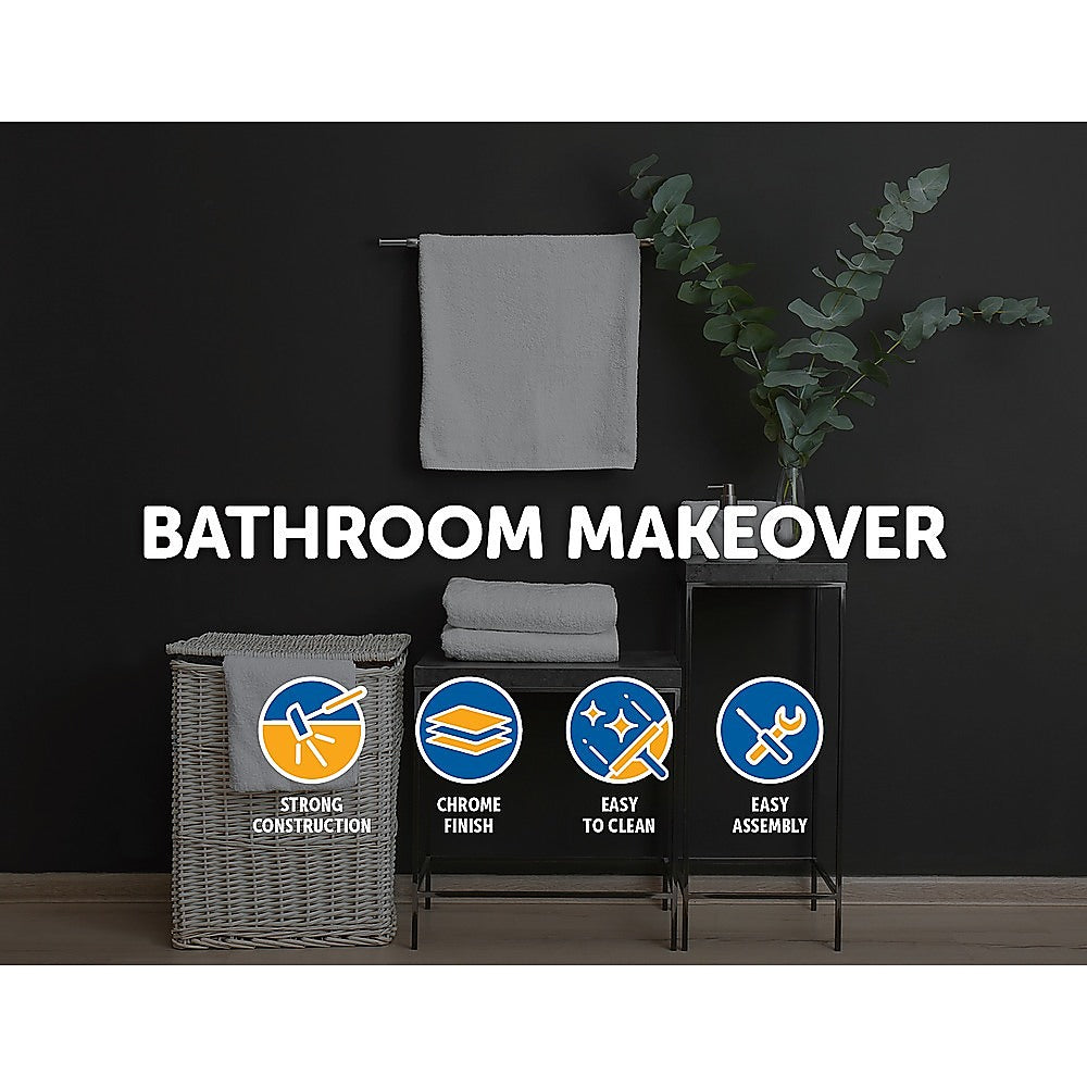 Classic Chrome Towel Bar Rail Bathroom Deals499
