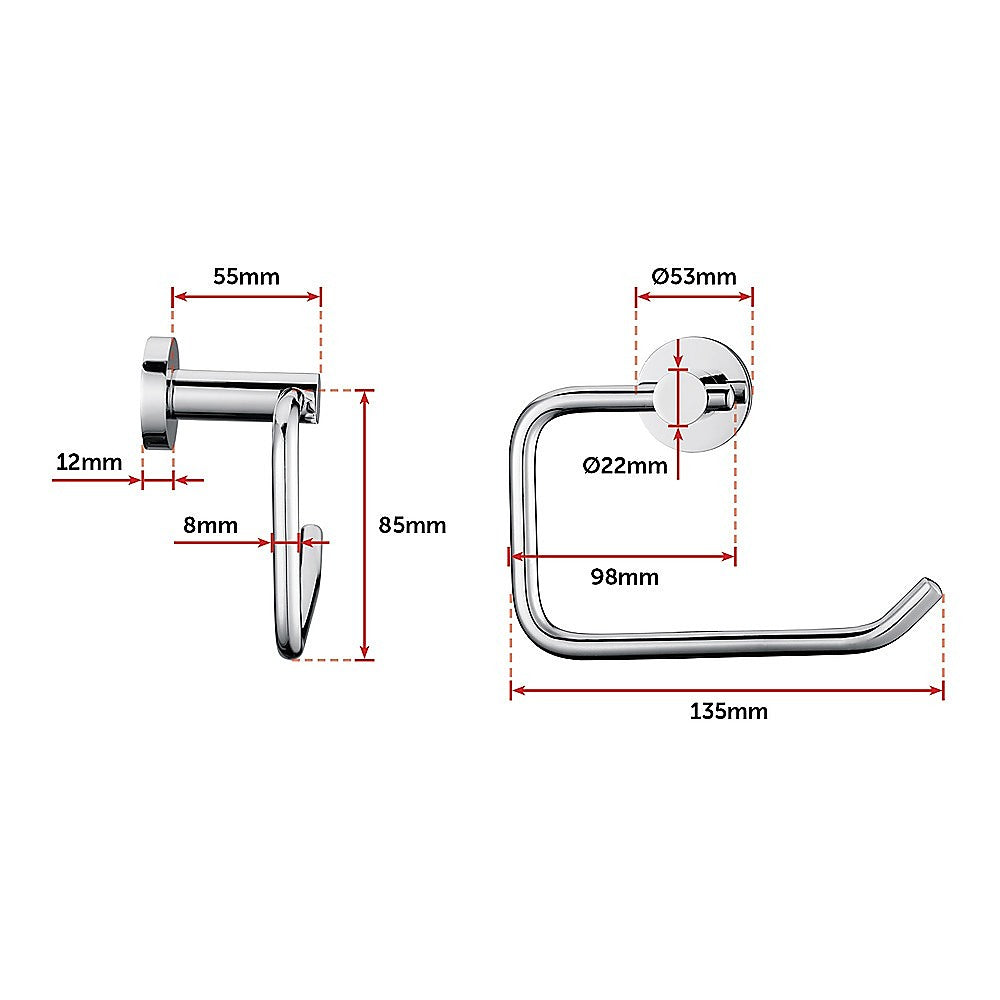 Classic Chrome Toilet Paper Holder Bathroom Deals499