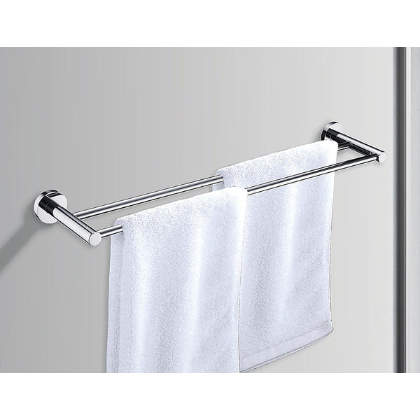 Double Classic Chrome Towel Bar Rail Bathroom Deals499