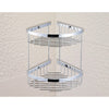 2-Tier Corner Bathroom Basket Shelf Rail Rack Deals499