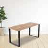 Rectangular Shaped Table Bench Desk Legs Retro Industrial Design Fully Welded - Black Deals499