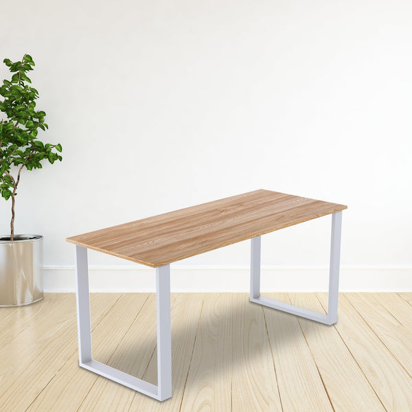 Square Shaped Table Bench Desk Legs Retro Industrial Design Fully Welded - White Deals499