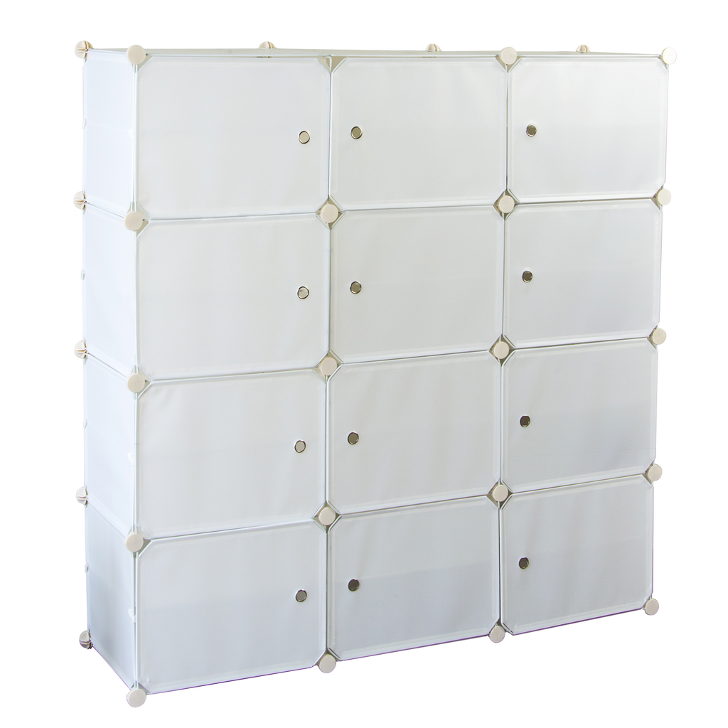 White Cube DIY Shoe Cabinet Rack Storage Portable Stackable Organiser Stand Deals499