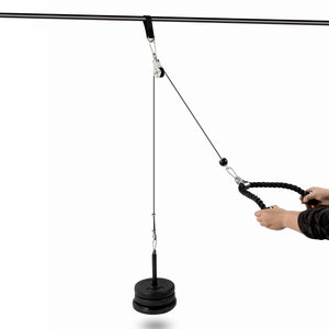 Pulley System Cable Attachment Pull Down Machine DIY Home Gym Workout Kit Deals499