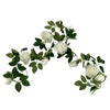Artificial White Rose Garland 190cm Deals499