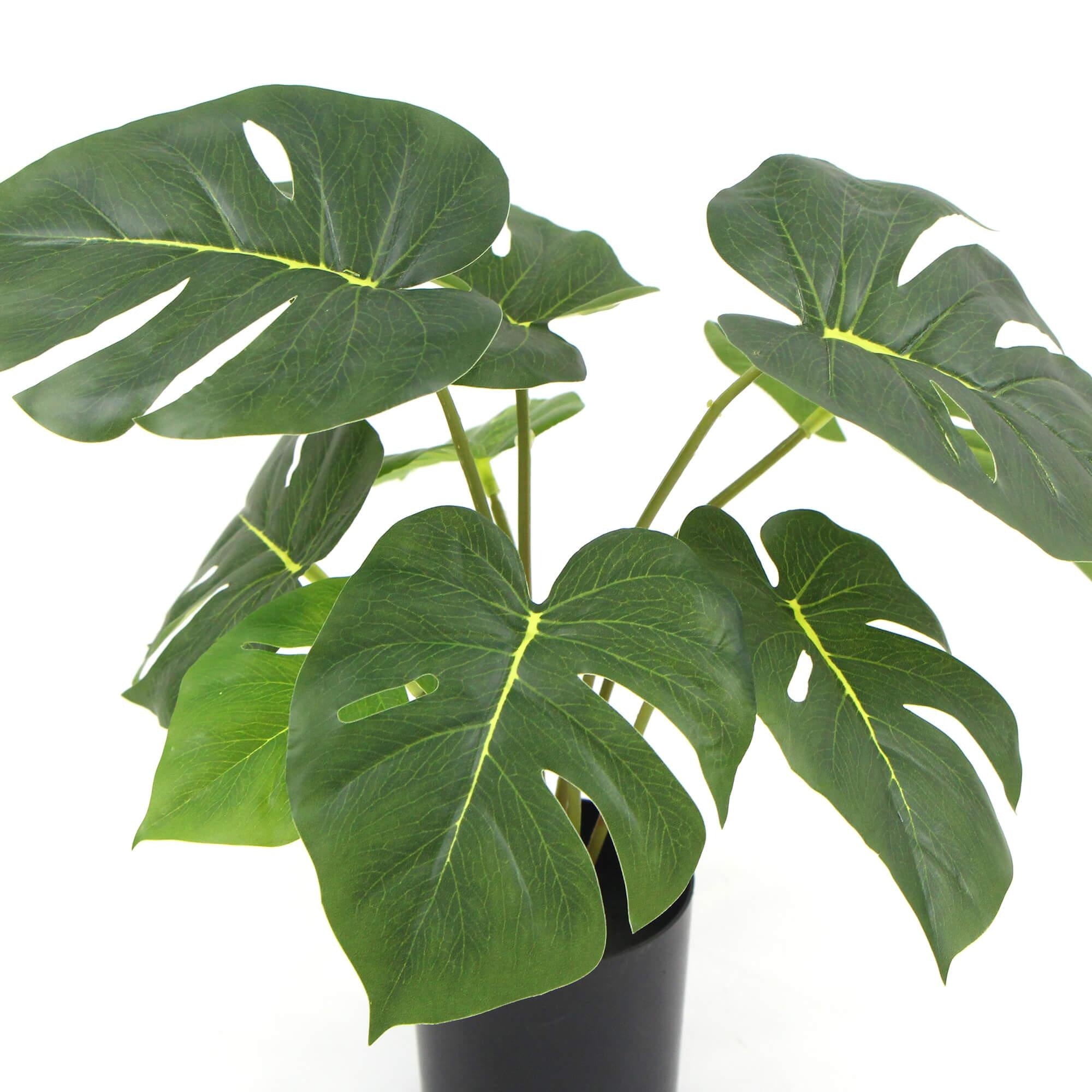 Potted Artificial Split Philodendron Plant With Real Touch Leaves 35cm Deals499