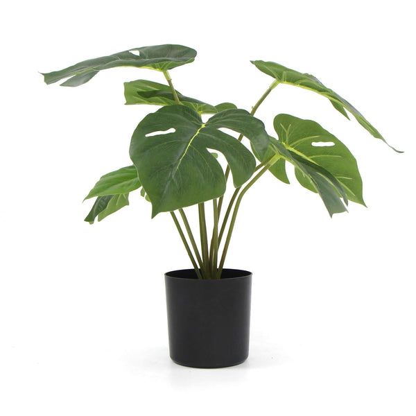 Potted Artificial Split Philodendron Plant With Real Touch Leaves 35cm Deals499