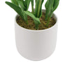 Flowering White Artificial Tulip Plant Arrangement With Ceramic Bowl 35cm Deals499