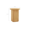 Kate Round Column Side Table in Natural Deals499