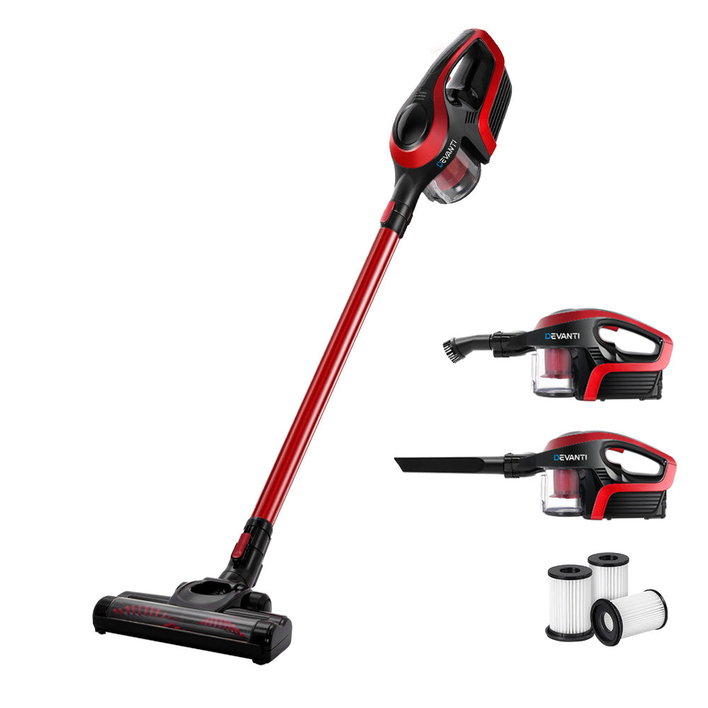 Devanti Handheld Vacuum Cleaner Cordless Stick Car Vacuum Cleaners HEPA Filters Deals499